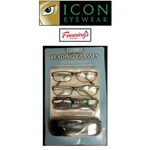 Icon Eyewear +150 Reading Glasses Hand Made Temples 3 Pack Used (yyy). Fixed Price $8.95.