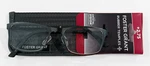 Foster Grant 2.75 "eli" Black Metal Frame Reading Glasses W/ Case - New. Fixed Price $12.34.