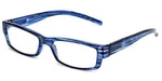 Calabria 757 Ladies Retro Reading Glasses Stripe Designer & Matching Case 51 Mm. Fixed Price $13.95.