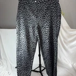 Fit Sight Gray Black Animal Print Skinny Ankle Pant Super Stretch 16 Office Chic. Fixed Price $24.99.