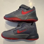 Kids Nike Sz 10 Gray Anthracite Red FZ7303-001 King Of The Court. Fixed Price $16.00.