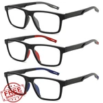 Tenuopticss Reading Glasses Men 3-PACK Classic Square Tr Frame Lightweight. Fixed Price $31.99.