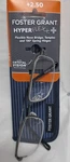 Foster Grant 2.50 HF25 Hyperflex Gun Metal Thin Half-frame Reading Glasses +case. Fixed Price $12.00.