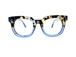 Peepers Blue Brown Clear Tortoise Thick Square Glasses 3006 Showbiz 49 16 145. Fixed Price $89.30.