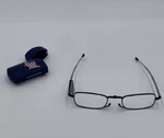 Foster Grant Gideon Folding Readers Reading Glasses American Flag Case, Blue. Fixed Price $12.99.