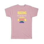Gift T-shirt : Reading Is My Favorite Sport Hobby For Book Lover Reader Friend. Fixed Price $19.99.