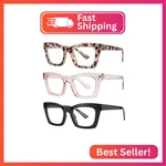 Bullabulling 3 Pack Style Spring Hinge Readers Blue Light Blocking Computer Squa. Fixed Price $27.91.