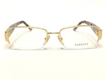 New Women's Versace Mod VE1175B 1002 Eyeglasses Frames Gold Half Rim 51/17 135. Fixed Price $269.69.