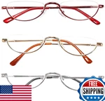 Reavee 3-PACK Half Frame Retro Reading Glasses For Women Men, Alloy, Spring Hing. Fixed Price $27.52.