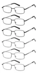 Highlike 6-PACK Reading Glasses Women Metal Stainless Flex Readers 1.25 Stre. Fixed Price $37.38.