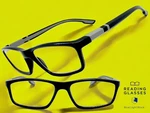 Sleek Contemporary Modern Sporty Reading Eye Glasses Readers Black Frame +1.00. Fixed Price $13.01.