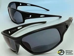 Sporty Wrap Around Bifocal Reading Sun Glasses Readers Black Frame For Men +2.50. Fixed Price $13.94.