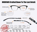 Modfans Women Reading Glasses 2.0, Cateye, Clear Frame, 4 Pack, Pouch Included. Fixed Price $55.98.