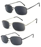 Mens Full Lenses Metal Frame Magnified Tinted Reader Reading Sunglasses. Fixed Price $13.99.