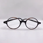 Giorgio Armani GA784 Izs Brown Round Plastic Eyeglasses Frame 46-21-145. Fixed Price $117.60.