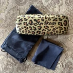Rampage Sunglasses Case Cloth Bag Hard Clamshell Cougar Print Clean Euc. Fixed Price $15.00.
