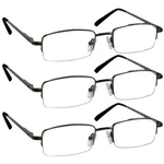 Truvision Readers 3 Pk - Gunmetal Frames And Clear Acrylic Lenses 2.00. Fixed Price $34.38.