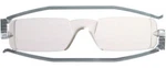 Nannini Compact 1 One Reading Glasses Red Tortoise Crystal Gray Made Italy. Fixed Price $15.00.