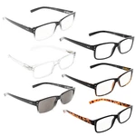 Lur Reading Glasses 6 Pack Spring Hinge Comfort Readers Plastic Includes Sun. Fixed Price $28.71.
