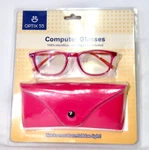 Optix 55 Computer Glasses Pink & Orange Plastic 51-17-140 OX-99108-PK. Fixed Price $9.99.