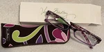 Vera Bradley Jennifer Readers Eyeglasses +1.00 Power Retired Rare Purple Punch. Fixed Price $28.00.