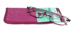 Foster Grant Dani Purple Rimless Women Reading Glasses + 1.25 With Case 12Z. Fixed Price $11.95.