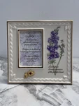 Lenox China Treasures Birthstone Picture Frame July Ruby With Larkspur #6145015. Fixed Price $9.95.