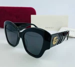 New Gucci Sunglasses GG0808S 001 53-20 145 Black & Gold Frames With Grey Lenses. Fixed Price $289.99.