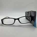 D135 Foster Grant Tatum Blk /ivory +2.00 Reading Glasses Magnivision Readers. Fixed Price $9.95.