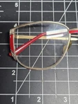 Vintage Women Magnivision Metal Gold Red Tone Frame Glasses. Fixed Price $20.00.
