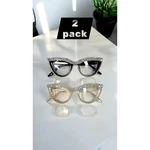 Women Cat Eye Reading Glasses +1.50 Rhinestone Bling Y2K Retro Readers 2PK. Fixed Price $24.00.