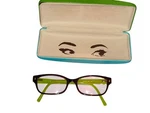 Kate Spade New York Reader Glasses With Case 135 Lucyman 0DV2, Lime Green/black. Fixed Price $17.50.