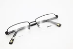 Marchon Nyc Hunter 001 Satin Black 52-17-140 Half Rim Titanium Frames Flex PT103. Fixed Price $44.99.