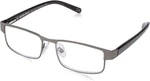 Foster Grant Leo Square Reading Glasses, Men, Gunmetal. Fixed Price $14.99.