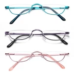 Dxyxyo Small Half Frame Reading Glasses For Women 2.5+, 3 Pack Moon Meta.... Fixed Price $25.82.