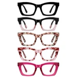 Xxzqryhn Oprah Reading Glasses For WOMEN-5 Pack Blue Medium, A01-MULTICOLOR. Fixed Price $17.58.