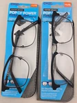 2 Foster Grant Pop Of Power Blue Light Reading Glasses Silver Metal Black+ 1.75. Fixed Price $34.95.