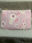 Lilac Purple Flower Multifunctional Purse/makeup Pouch. Fixed Price $40.00.