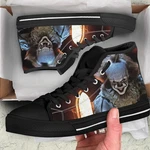 Horror Movie It Penny Wise Clown Joker Print High Top Canvas Shoes. Fixed Price $59.99.