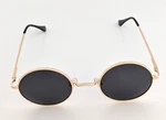Sunglasses Round Polarized UV400 Protection Azorb Gold Frame Gray Lens New. Fixed Price $7.94.