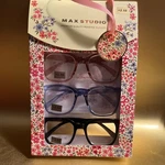 Max Studio 3 Pack Premium Reading Glasses Readers +2.50 New Authentic. Fixed Price $31.90.