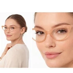 Soolala Women Cat Eye Reading Glasses Peach Tan Frames +1.75 Pouch Chic 104-56. Fixed Price $24.00.