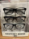Geoffrey Beene Reading Glasses 3 Pack Reader Unisex Women +1.50. Fixed Price $14.90.