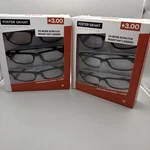 Design Optics #666 Classic Rectangle Reading Glasses 3-PACK +3.00. Fixed Price $15.00.