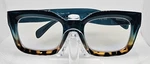 Nicole Miller New York Blue Citrine Fade +1.50 Reader Glasses Women Rectangle.... Fixed Price $29.99.