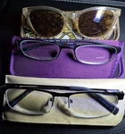 +2.75 Unisex Adult Reading Glasses With Cases Lot Of 3 Includes Sun Reader T1. Fixed Price $8.48.