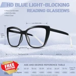 Oranzi Reading Glasses Women, 3 Pack, Oversized Blue Light, Cat Eye, 1.25, Mi.... Fixed Price $44.78.
