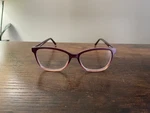Foster Grant Burgundy Ombre Squoval Eyeglass Frames Only 52-17-140 Mm. Fixed Price $7.89.