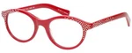 Calabria Eb Soft Kitty Cat-eye Reading Glasses +7.00 Red Crystal Rhinestones Wom. Fixed Price $39.95.
