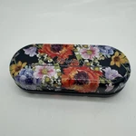 Brighton Blossom Hill Floral Eyeglass Case Hard Shell Metal Tin Navy Blue. Fixed Price $12.99.